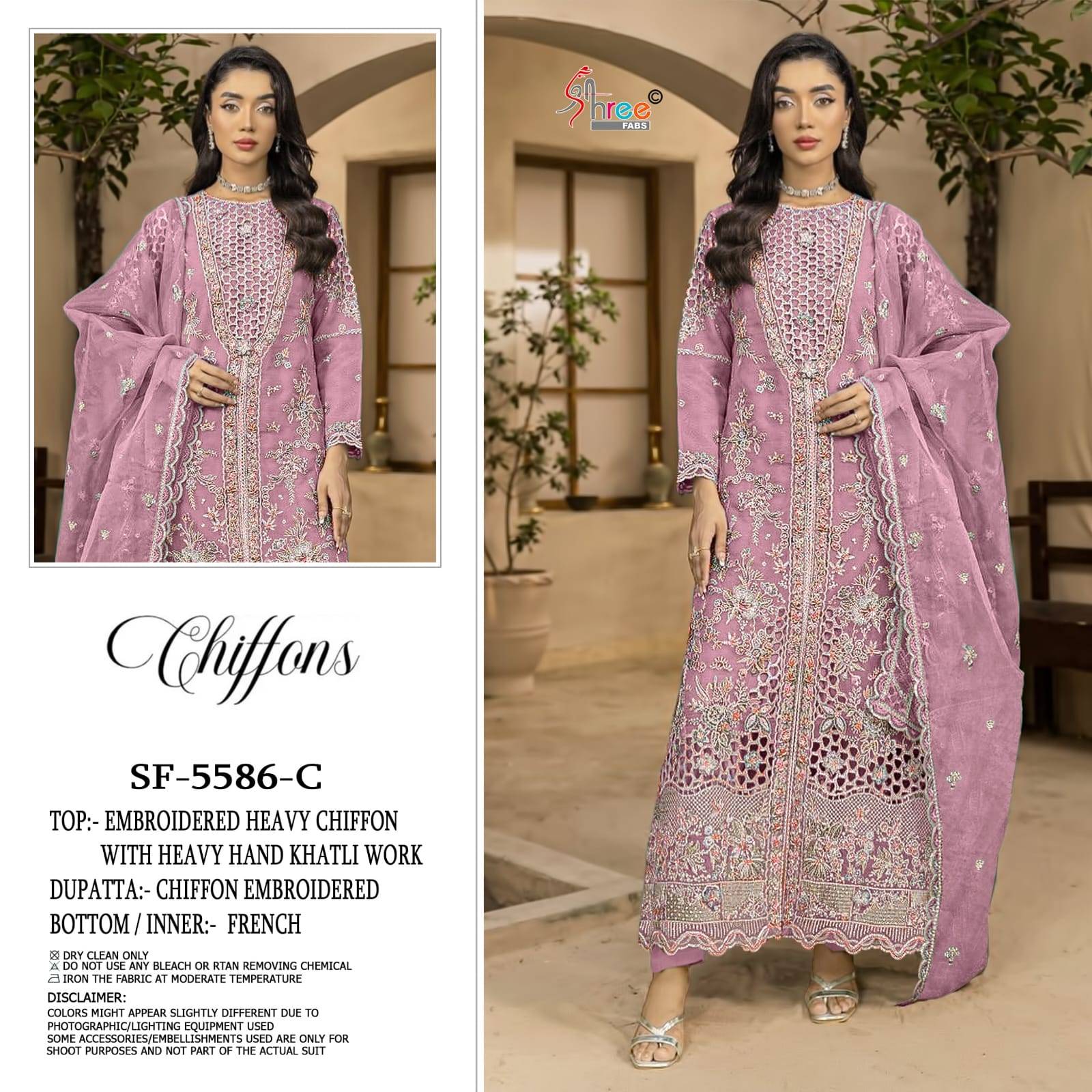 5586 COLOR By SHREE FABS Beautiful Pakistani Suits Colorful Stylish Fancy Ethnic Wear Chiffon Dresses At Wholesale